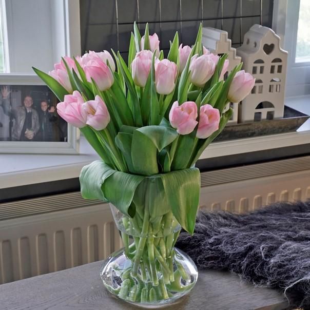 The bunch of Tulips in the supermarket